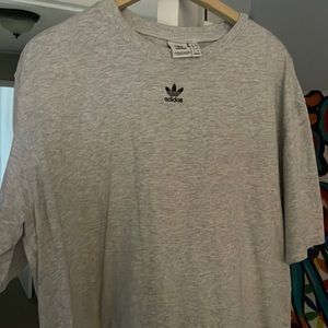 Adidas Womens Oversized T-shirt Grey size Large